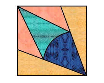 Spinner Stained Glass Pattern Digital Download