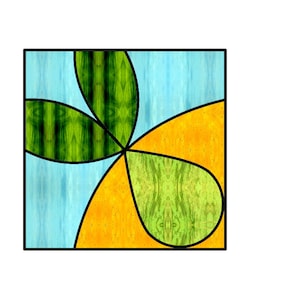 Spinner Stained Glass Pattern Digital Download