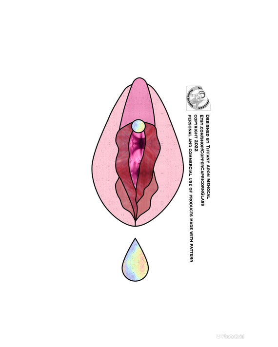 Yoni Stained Glass Pattern Digital Download