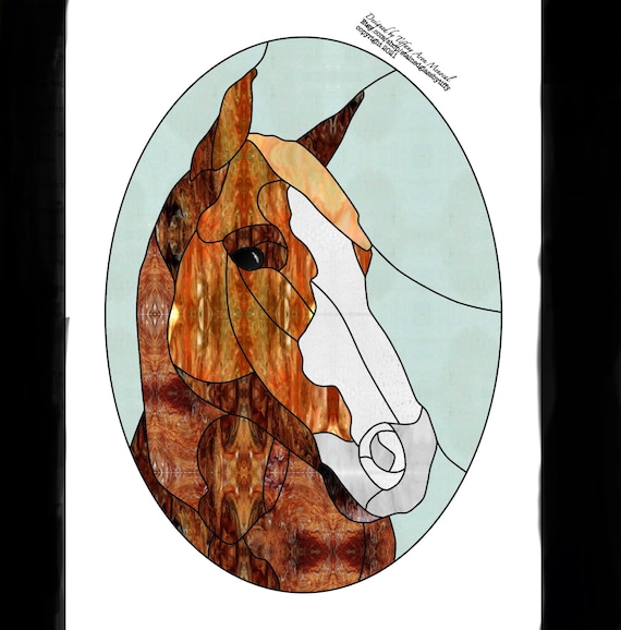 Horse Stained Glass Pattern Digital Download - Etsy