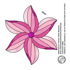 Pinwheel Stained Glass Pattern Digital Download