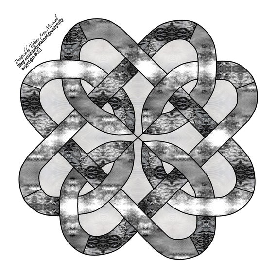 Celtic knot Stained Glass Pattern Digital Download