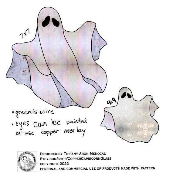 Ghost Stained Glass Pattern Digital Download