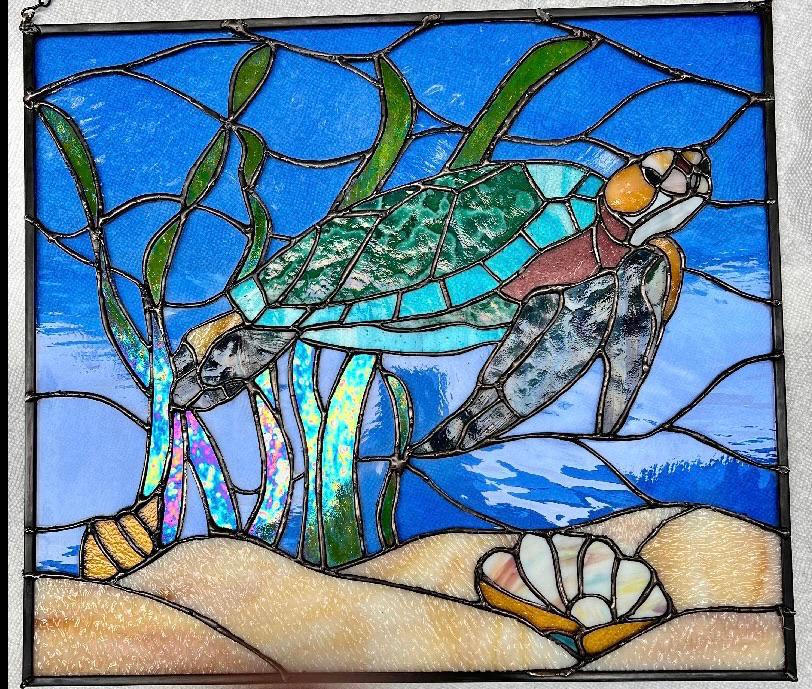 ウミガメのステンドグラスパターン デジタルダウンロード - Etsy 日本