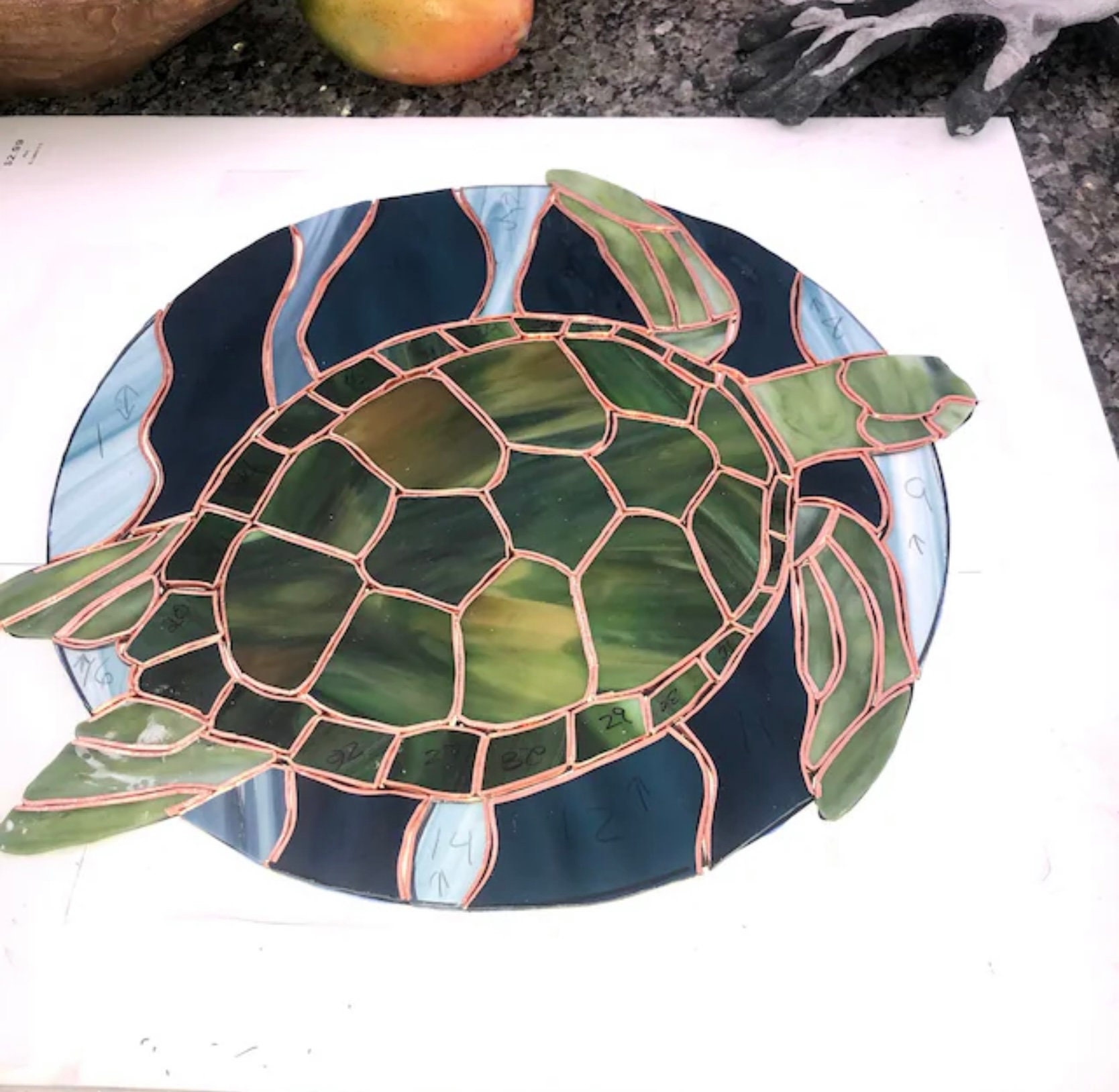 Sea Turtle Stained Glass Pattern Digital Download | Etsy