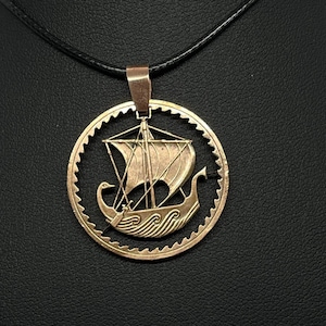 Ancient galley, Cyprus, 5 Mils