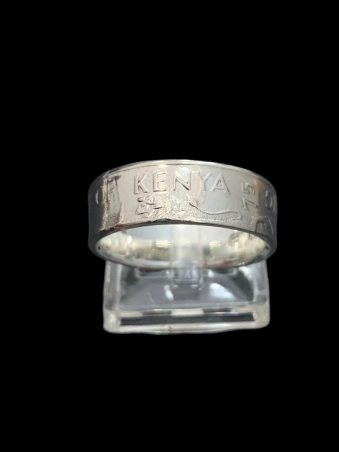 Kenyan Shilling Coin Ring, Handcrafted Ring With Silver-lined Interior ...