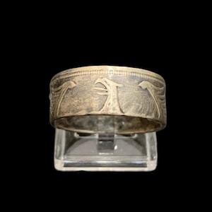 Handcrafted German Coin Ring ,5 Deutsche Mark