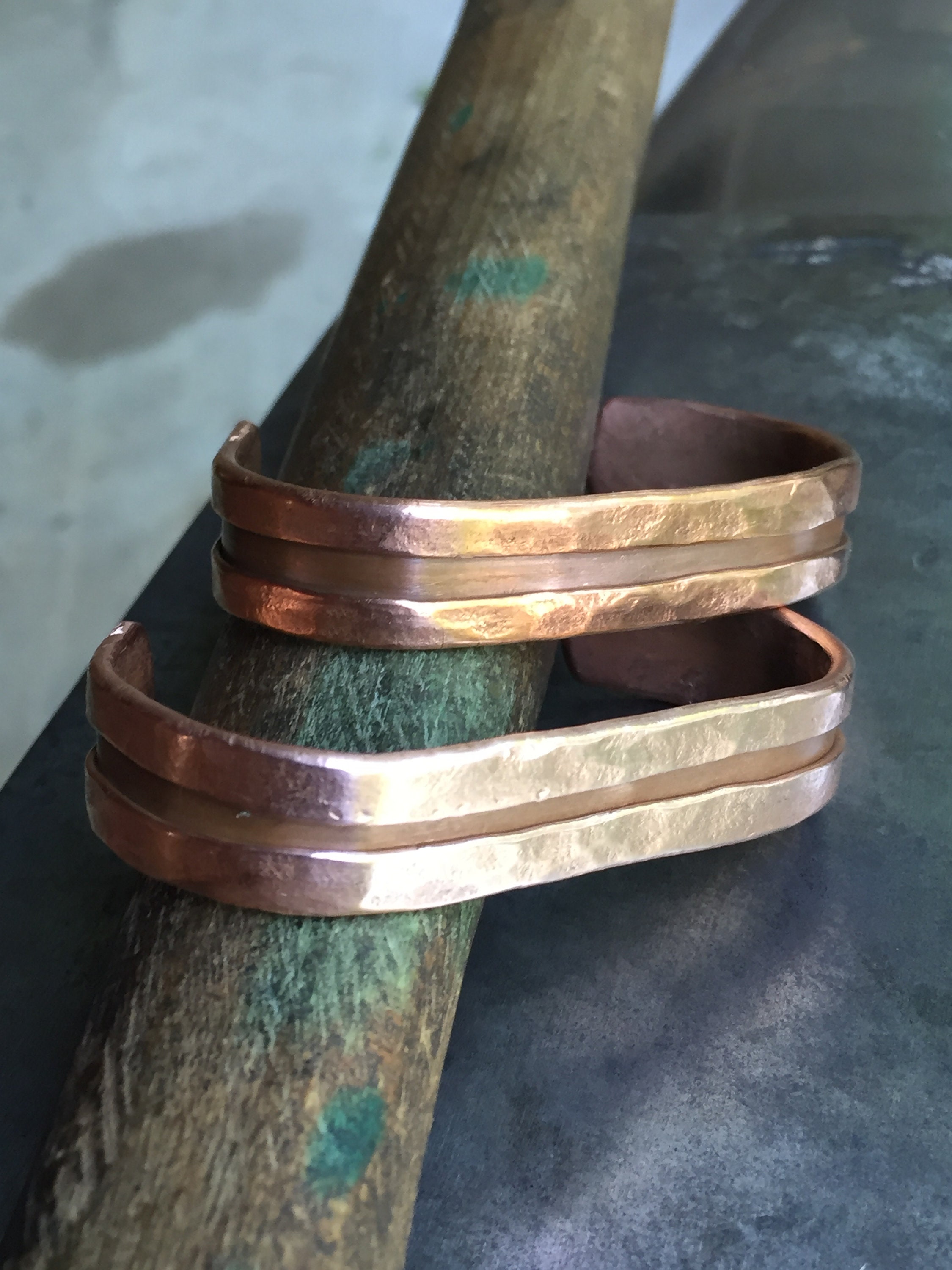 Copper Viking Bracelet Hand Hammered Etsy