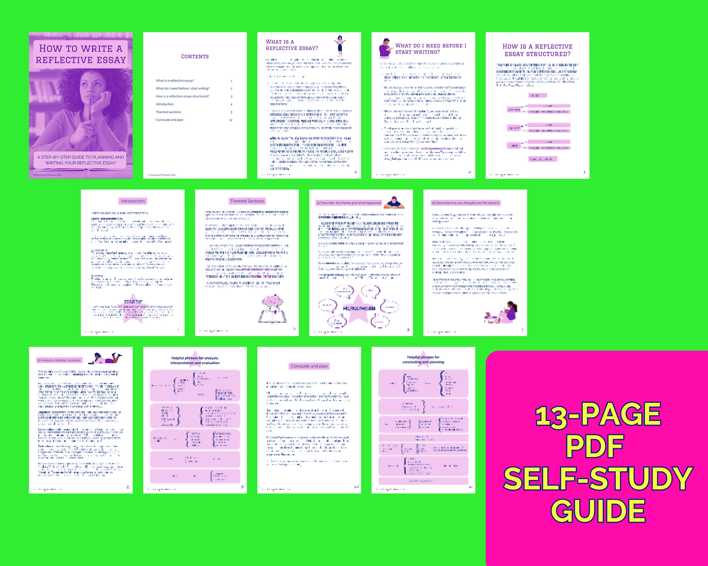 Reflective Practice Study Guide Essay Planner Template College Student Reflective Practice Study Guide Essay Planner Template College Student