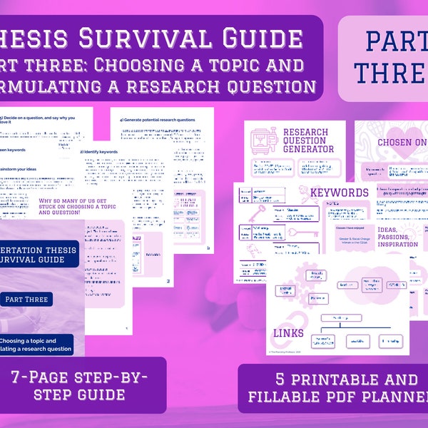 free dissertation planner Dissertation Thesis Planner | Choose Topic Develop Research Question Title | College PhD Masters Bachelors Student Capstone Planner