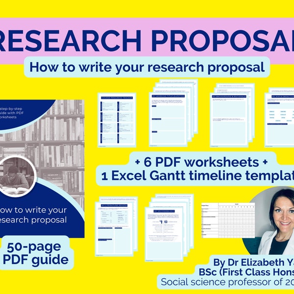 free dissertation planner How to write your research proposal PhD Masters | self-study guide with PDF and Excel worksheets | doctoral graduate school applications
