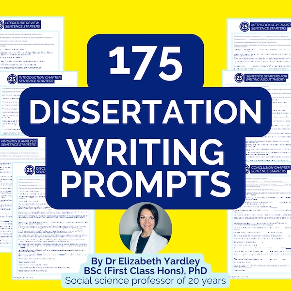 Masters Degree Bundle for Dissertation Student Academic Writing Prompts, psychology, social science research projects, beat writer's block!