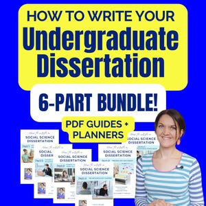Dissertationsplaner-Bundle für Bachelor-Studenten und Bachelor-Studenten, PDF-Planer & Studienleitfäden für die Bachelorarbeit
