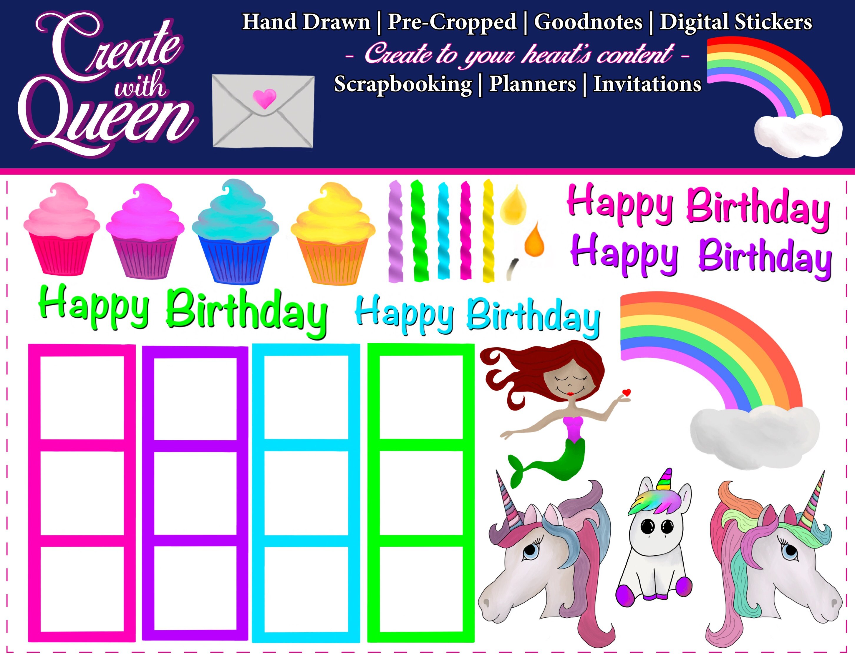 Unicorn Paint & Sip/ Pre Drawn/ DIY Paint Party/canvas/painting, DIY Gift/  Paint and Sip at Home Kit DIY Kit, Gift for Kids, Party Kit 