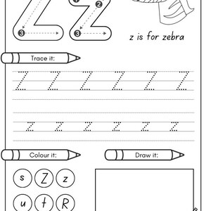 26 Printable Trace the Alphabet Worksheets. Preschool-kdg Phonics ...