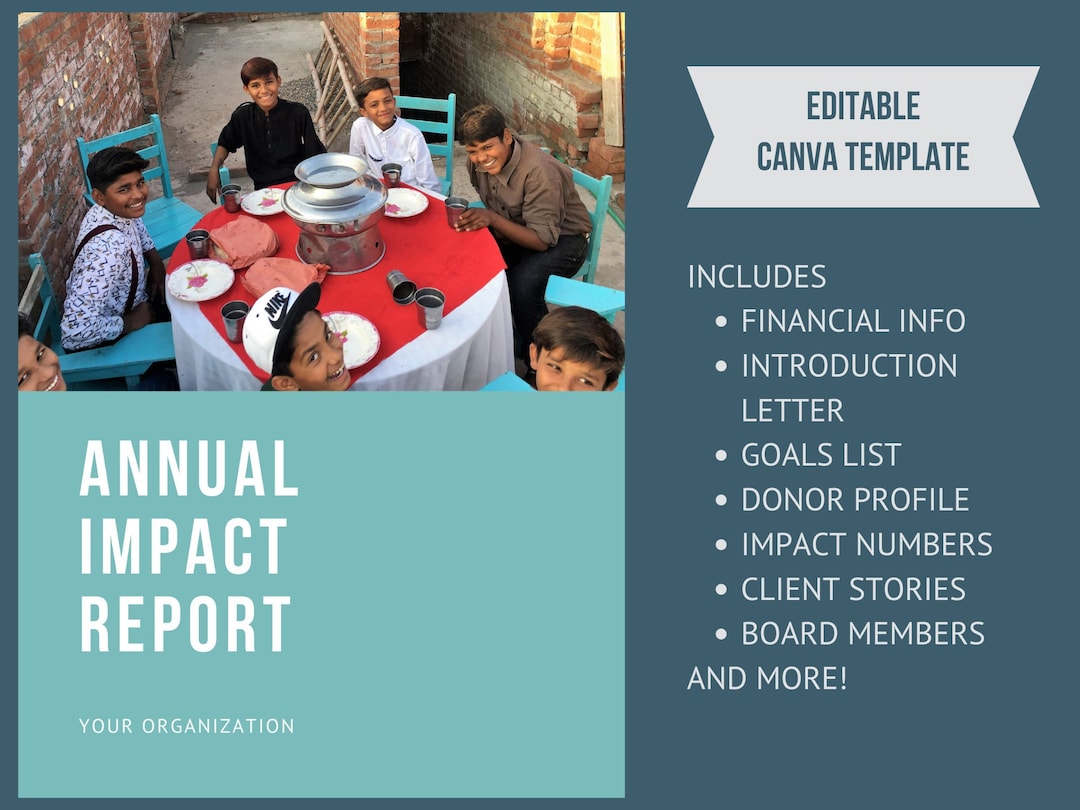 8.5x11 Nonprofit Impact Report DIGITAL Template Canva Template Instant 8.5x11 Nonprofit Impact Report DIGITAL Template Canva Template Instant