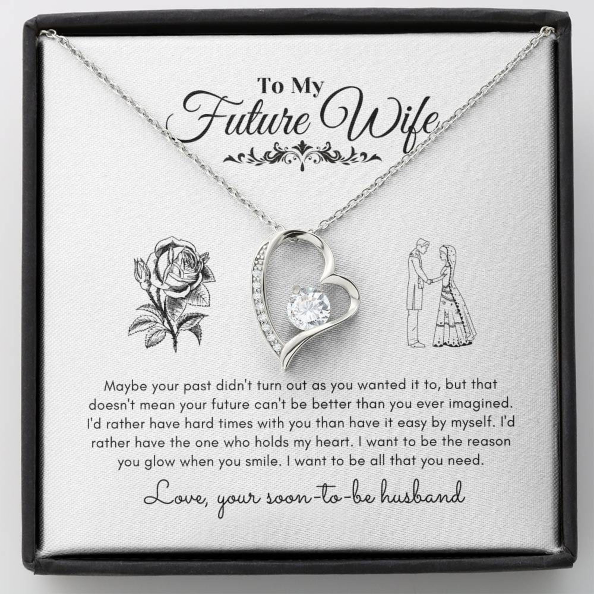 To My Future Wife-heart Necklace-to My 