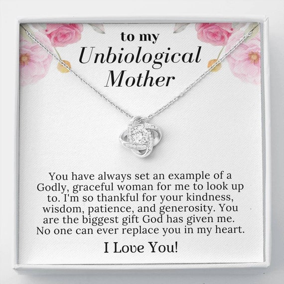 To My Unbiological Mom Necklace-gift 