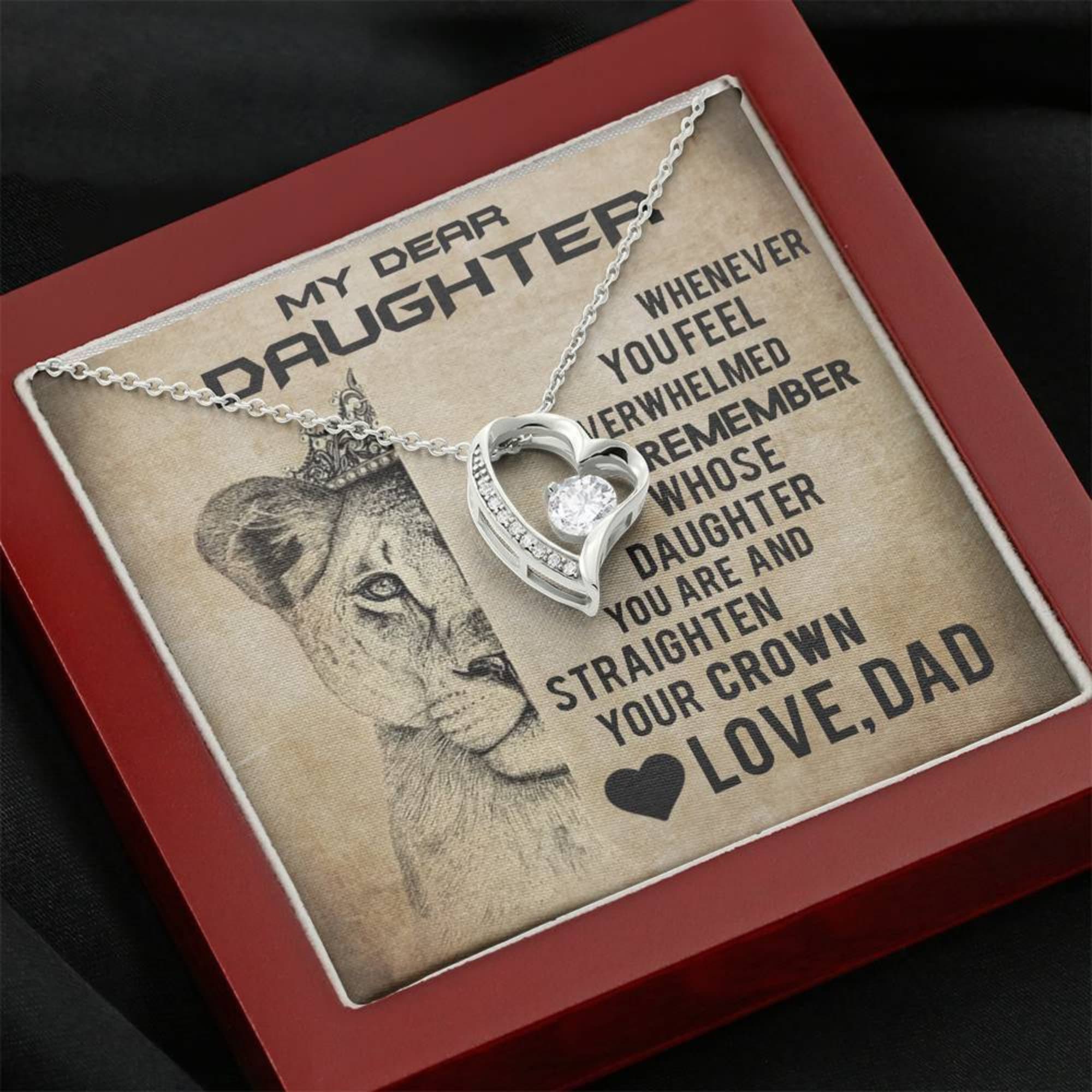 Tochter Vater HalsketteVater zu Tochter GeschenkTochter Etsy