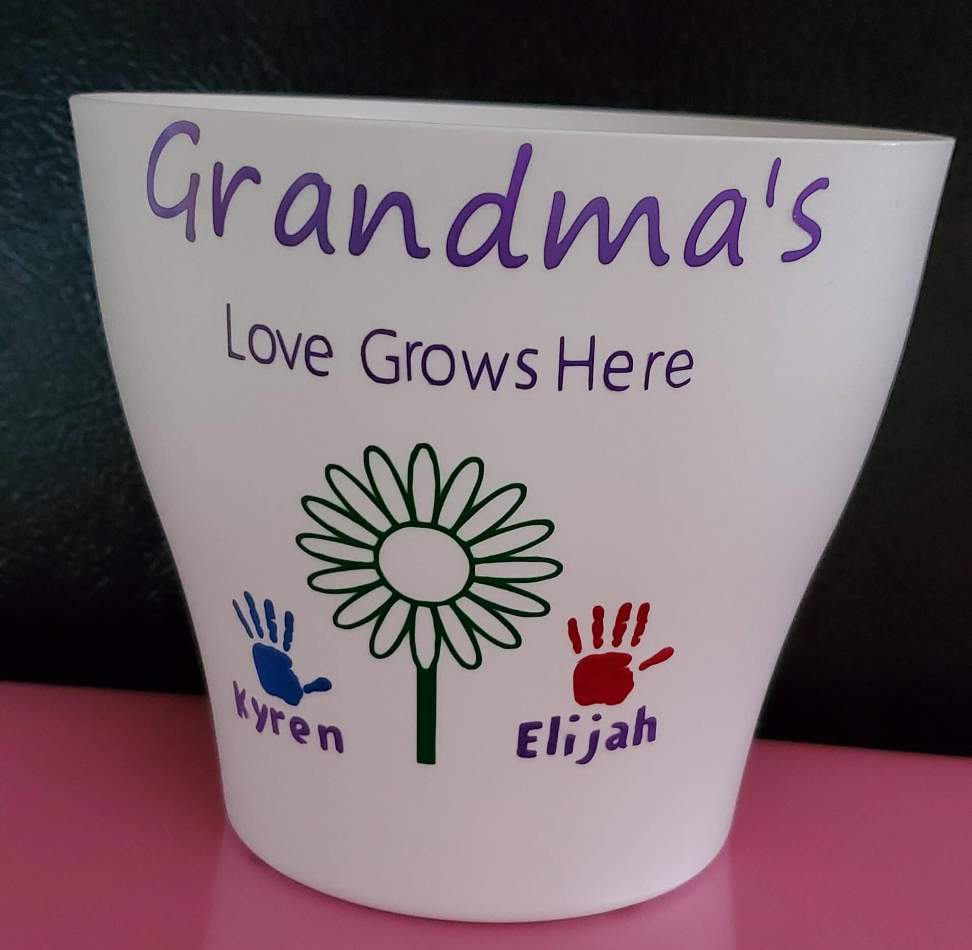 Mother/grandma Flower Pots for Several Occasions. Cute Unique Etsy