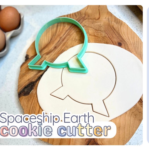 4" Spaceship Earth Outline Cookie Cutter - PLA Cutter for Baking and Crafts | Epcot Icon Inspired Design