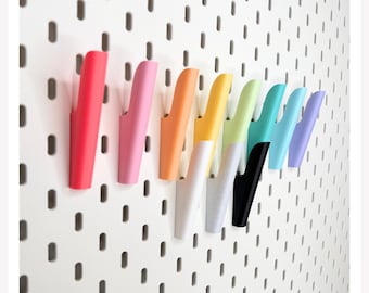 ¡NUEVO! Gancho Skadis de Ikea - Curva amplia - Accesorio para tablero perforado curvo impreso en 3D
