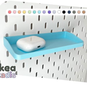 Plateau pour panneaux perforés Skadis - Imprimé en 3D - 16 couleurs - Organiseur incliné avec supports intégrés (7 po. de large)