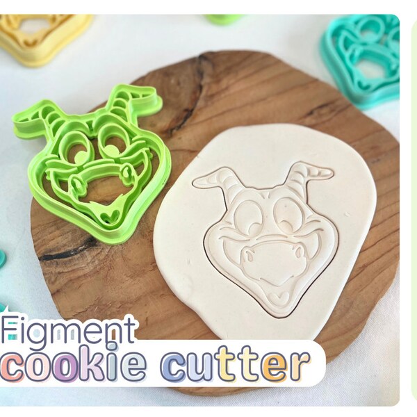 4" Figment Cookie Cutter - PLA Cutter for Baking and Crafts | Epcot Inspired | Disney Fan Gift