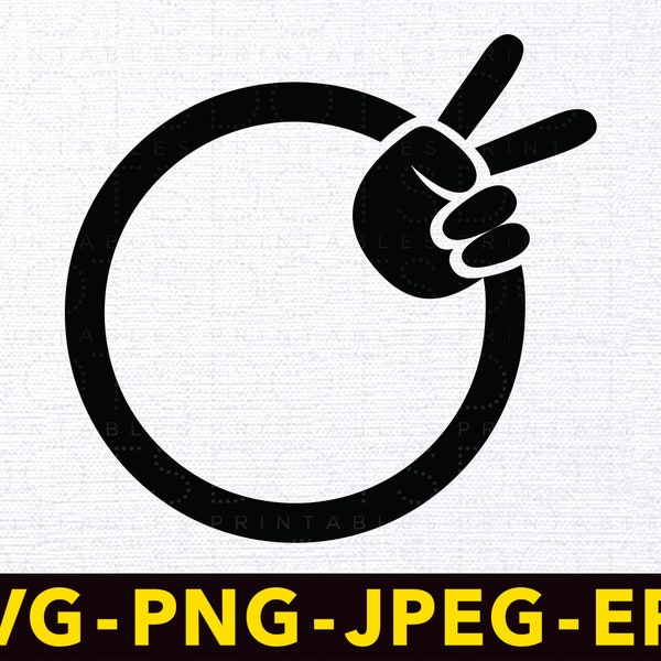 Downloadable Wheel Peace Wave  svg, png, jpeg, and eps files. Instant Download Jeep Hand Image Clip Art.