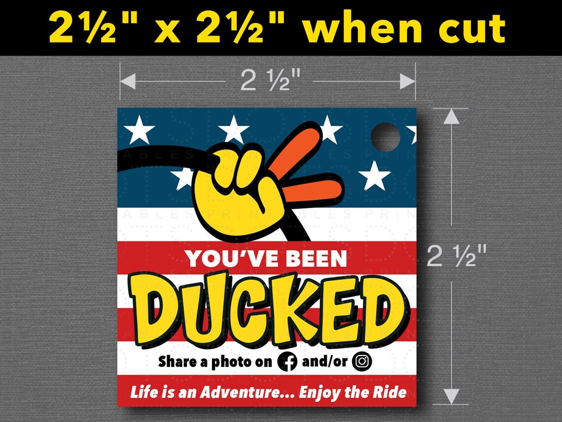You ve Been Ducked Printable