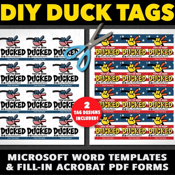 Youve Been Ducked Template - Etsy