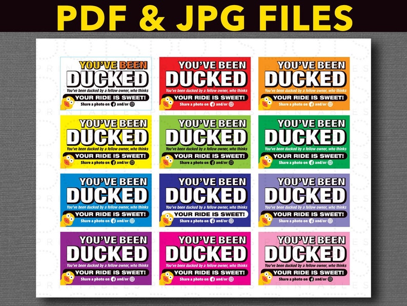 You ve Been Ducked Printable Printable World Holiday