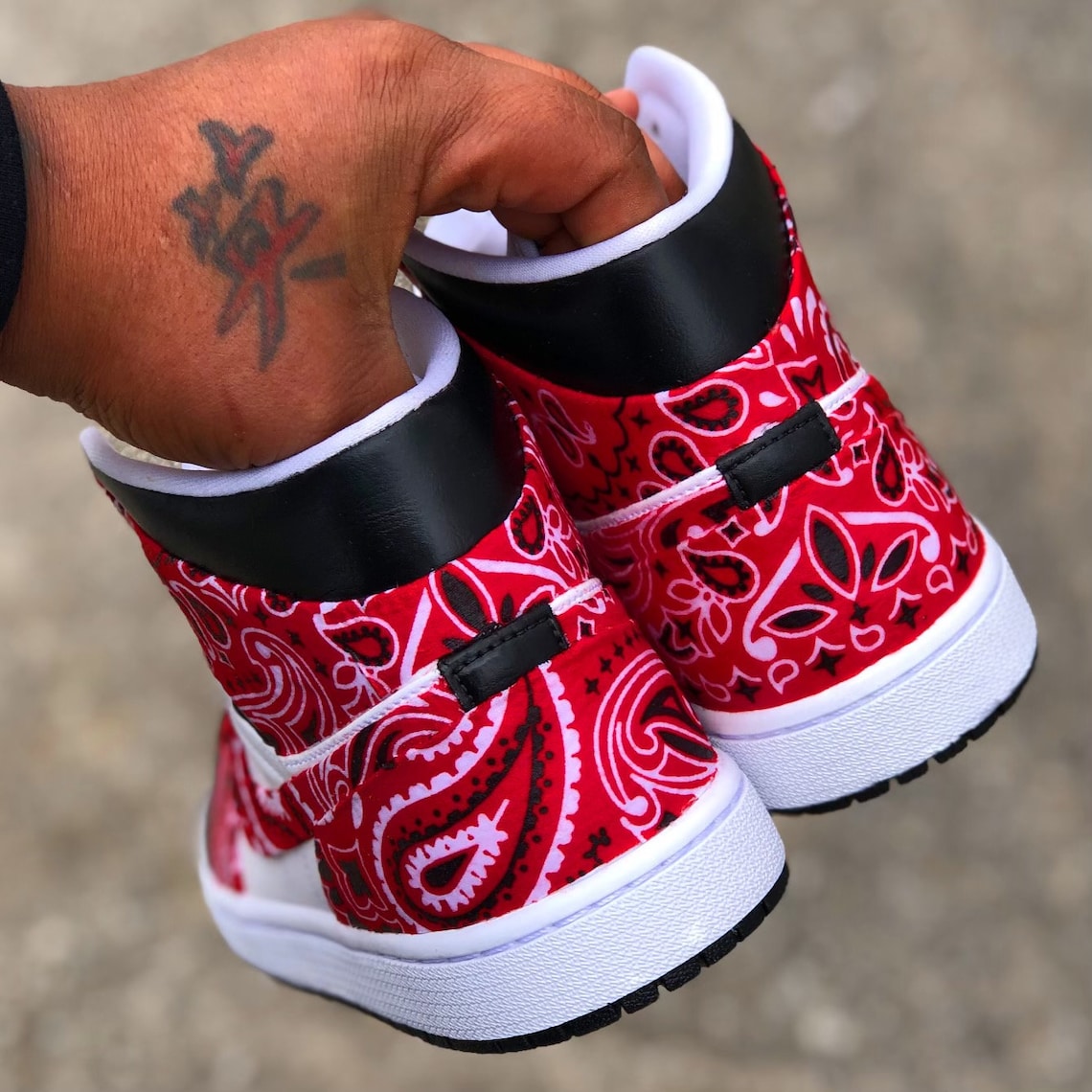 custom bandana jordans