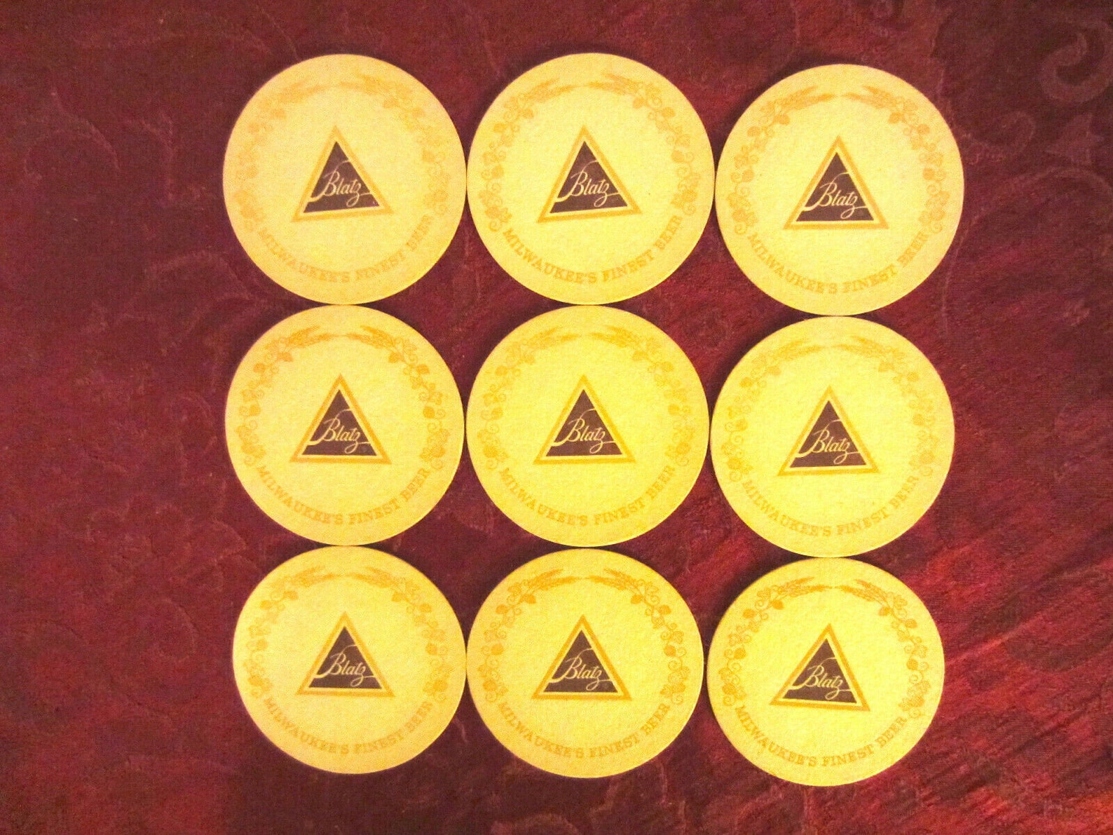 Vintage Beer Coasters Blatz Beer Milwaukee Brewery Lot of Etsy