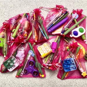 Fidget Toy and Stationery Themed Mystery Grab Bags - Fidget Mystery Grab Bags - Mystery Grab Bags - Mystery Bags - Grab Bags - Stationery