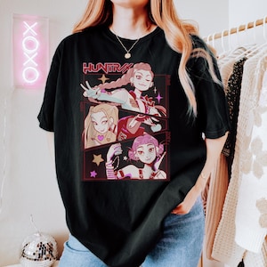 K-Pop Demon Hunters T-Shirt - Comfort Color Tee,Huntrix Tee,Kpop idol group shirt, Mira, Rumi, Zoey,Huntrix fan,kpop fan,K-Pop demon Hunters