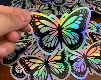 Holographic Butterfly Sticker- Holographic Sticker- Butterfly Sticker- Holographic Butterfly