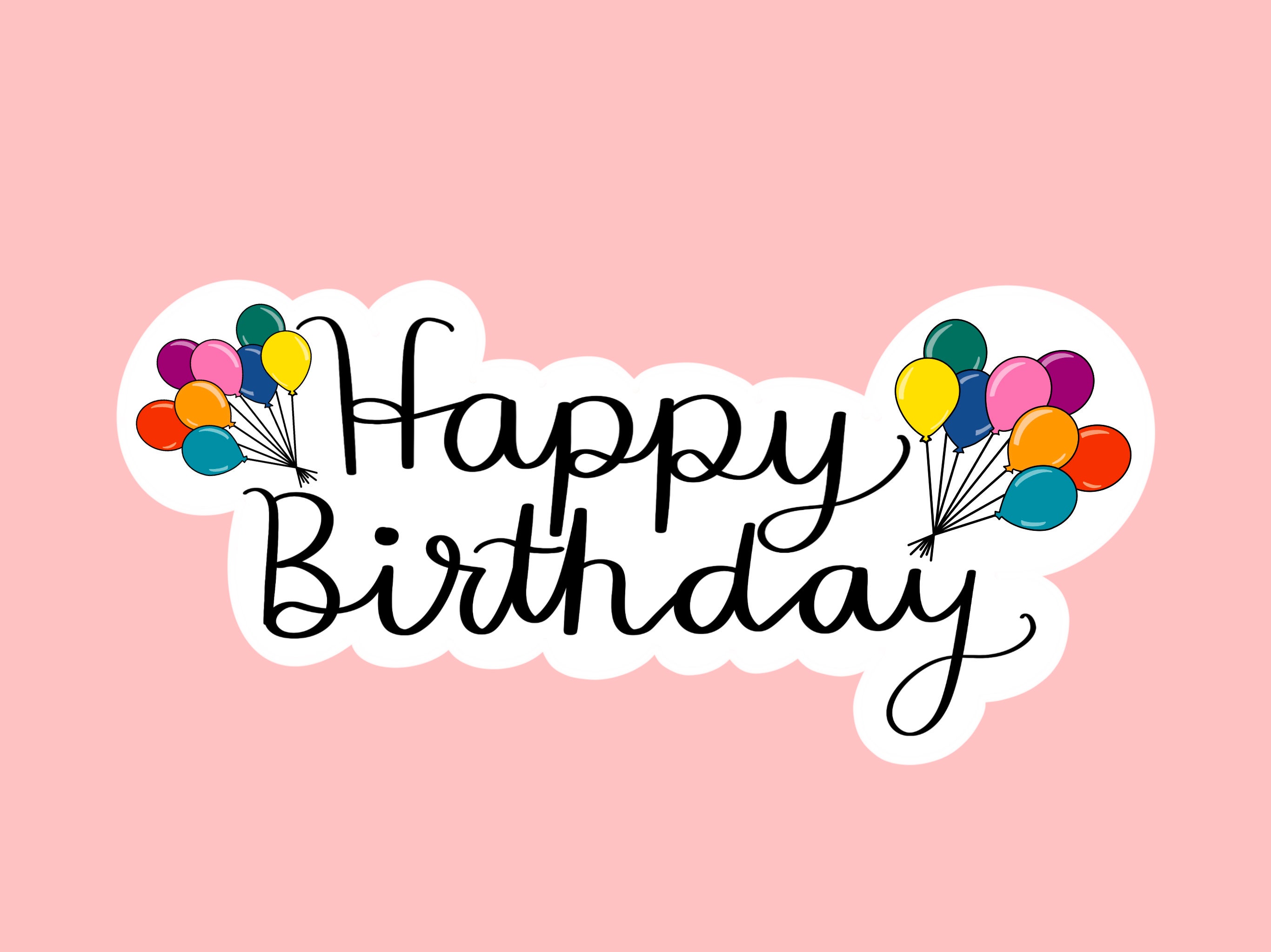 6 Stück Sticker Geburtstag, Aufkleber Für Geburtstagskarten, Geschenke, Gästebuch, Karten, Fotoalbum, Party-Deko Voller Liebe Erwachsene & Kinder Geburtstagskarten & Geschenke