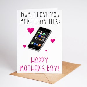 Funny Mothers Day Card Mum Mother Rude Card BC677
