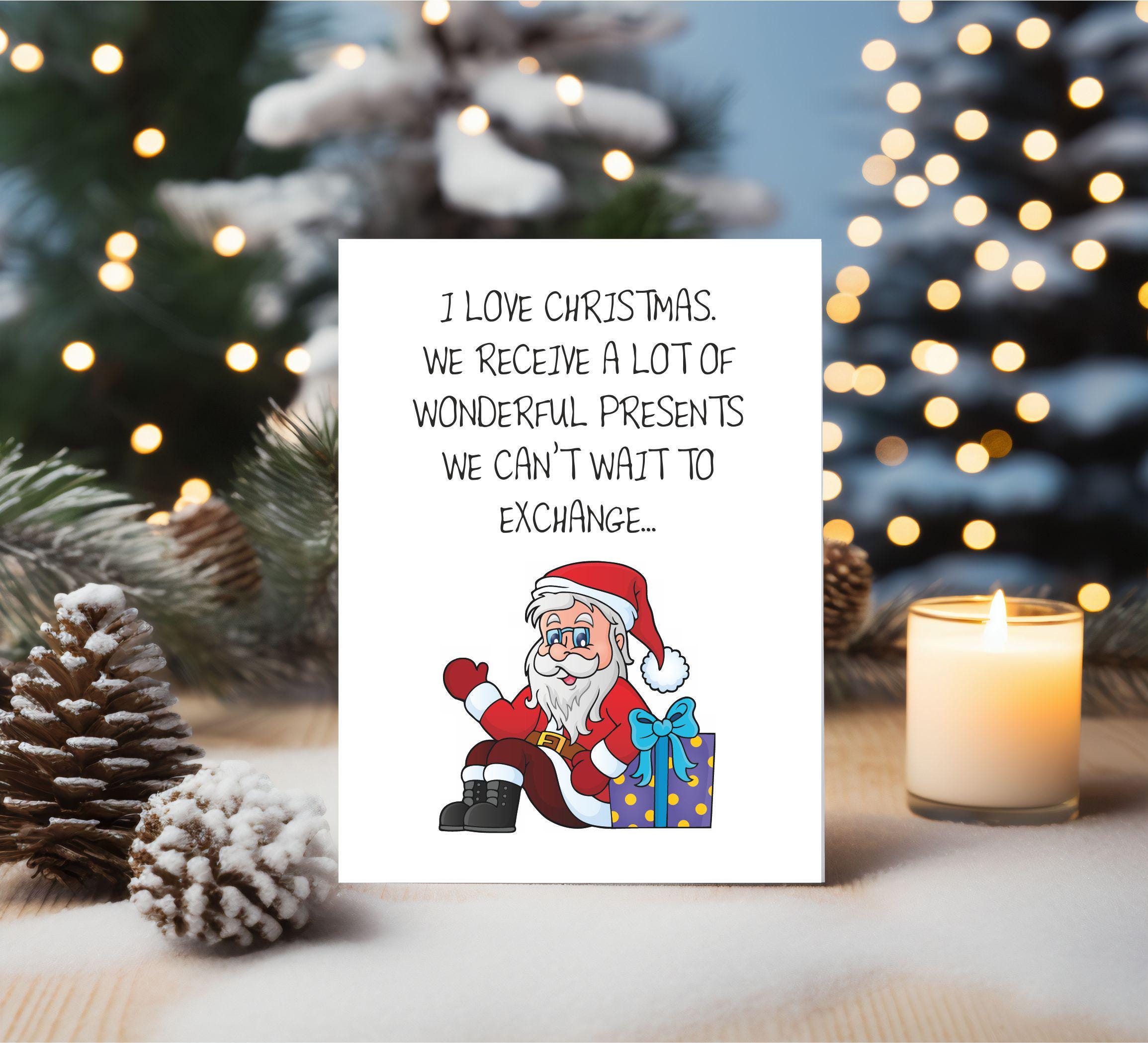 Funny Christmas Card Best Friend Rude Card BCR398 - Etsy, image size:2309x2098
