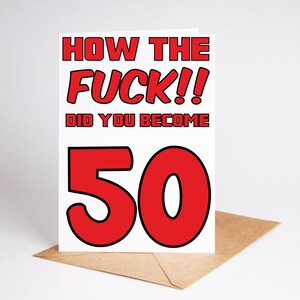 Carte 50e anniversaire amusante Comment devenir 50 meilleurs amis, frère et soeur BC124