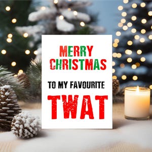 Lustig Very Rude Weihnachtskarte Bester Freund Bruder Schwester BC239