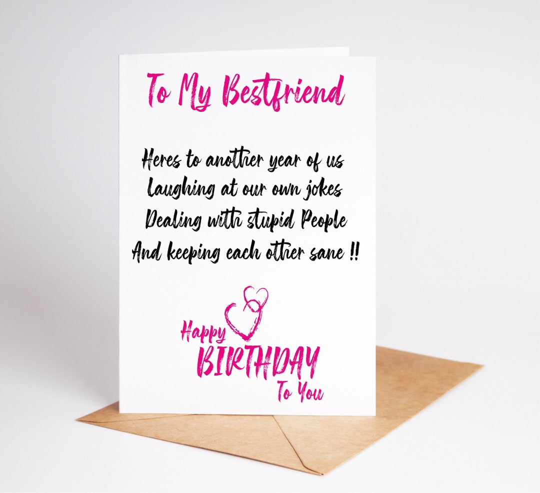Funny Best Friend Birthday Card Special Friend BC192 - Etsy