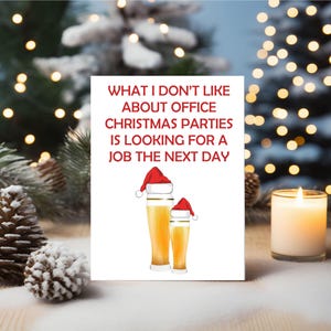 Lustige Weihnachtskarte Chef Arbeit Freund Kollege Rude Card BCR401