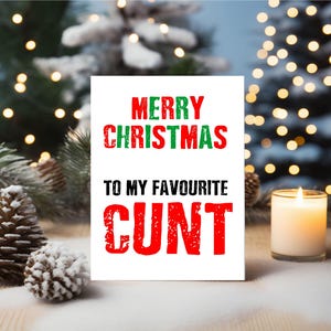 Lustig Very Rude Weihnachtskarte Bester Freund Bruder Schwester BC238