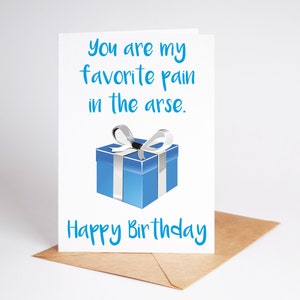 Lustige Geburtstagskarte Rude Card Bester Freund Bruder Schwester BC763