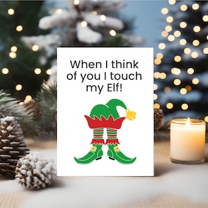 Funny Christmas Card Husband Wife Boyfriend Girlfriend Rude Card BCR333