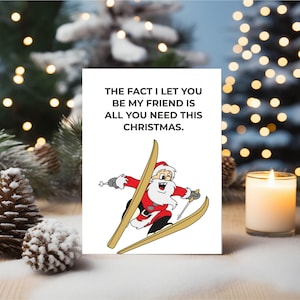 Funny Christmas Card Best Friend Special Rude Card BCR343