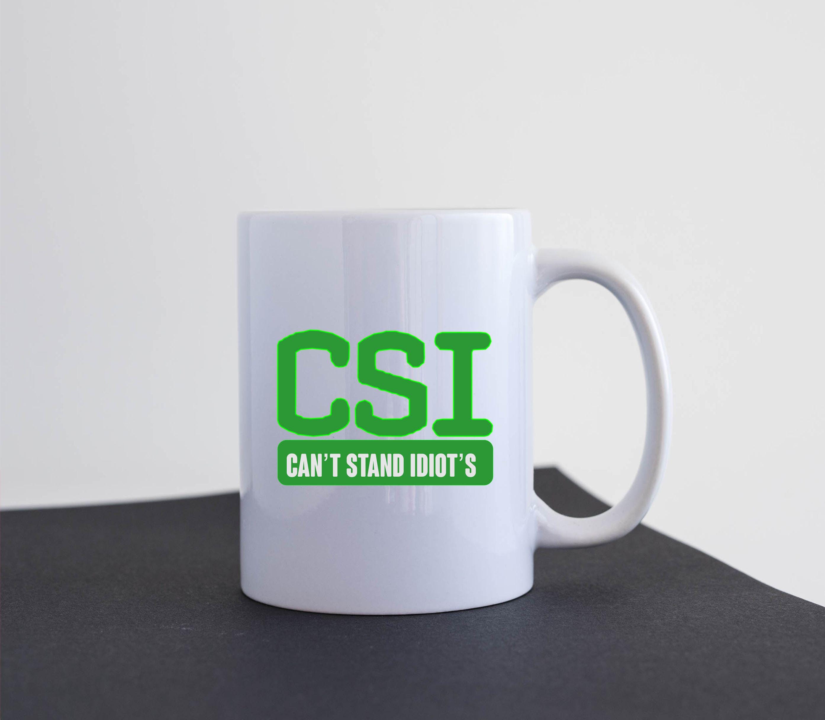 CSI Miami David Caruso Tasse - Weißer Keramikbecher Mit Druck, Mikrowellen- & Spülmaschinengeeignet